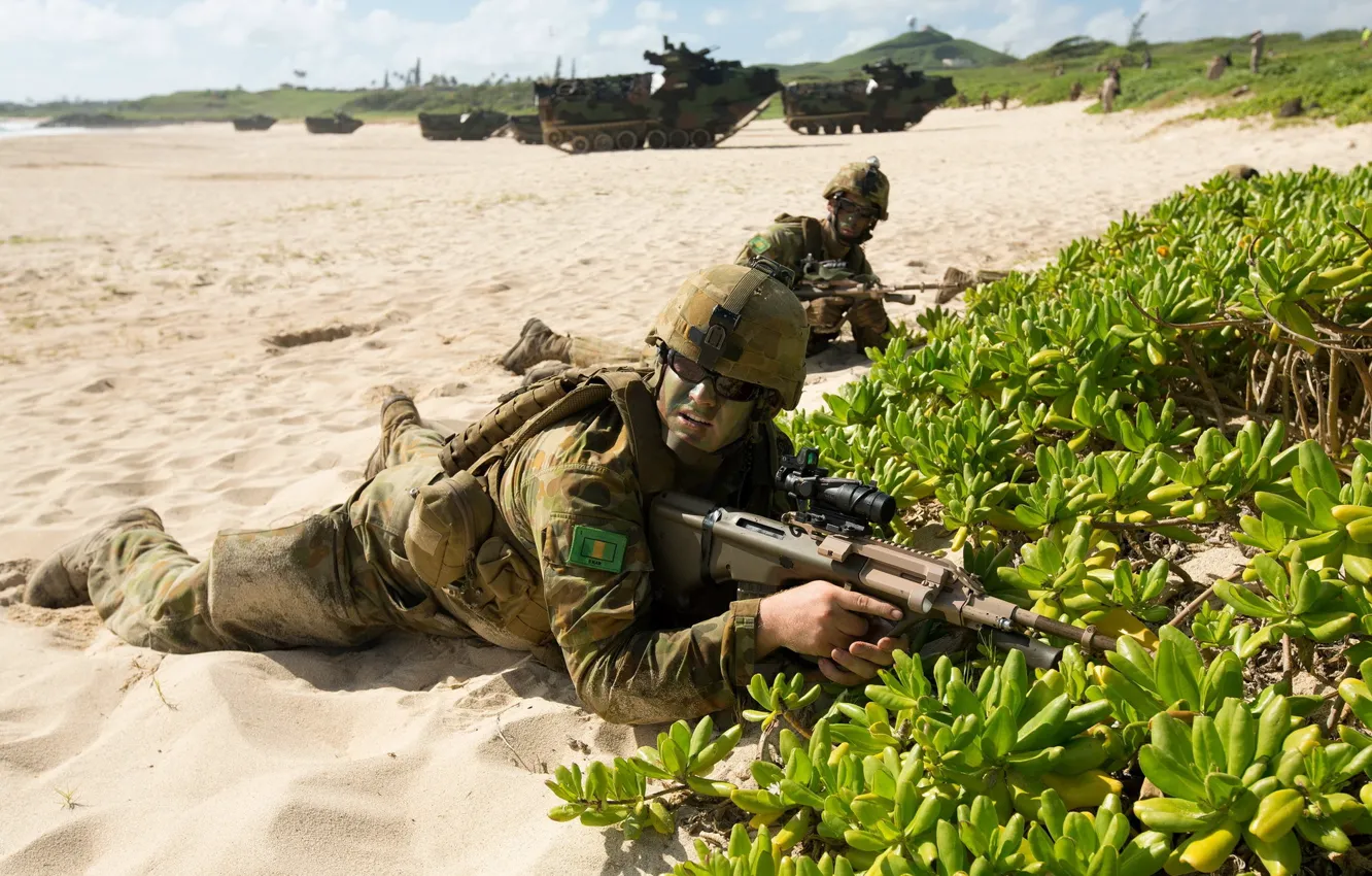 Фото обои оружие, солдат, Australian Army