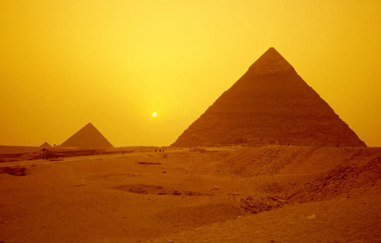 Фото обои zakat, egipit, sonce