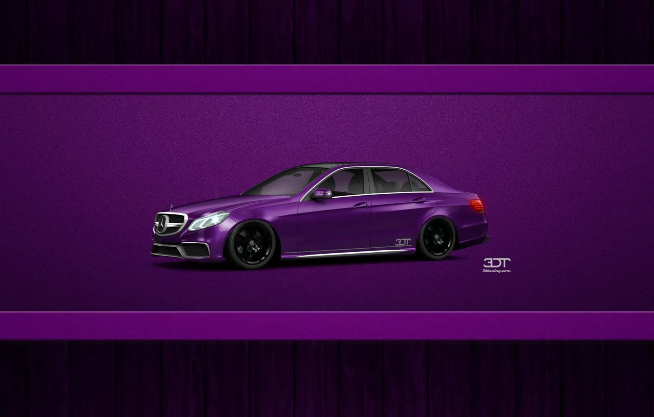 Фото обои Mercedes, purple, 3D Tuning