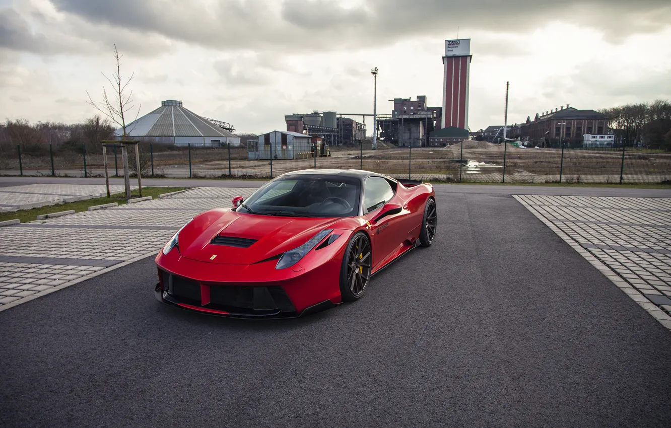 Фото обои Ferrari, феррари, 458, Italia, Prior-Design, PD458