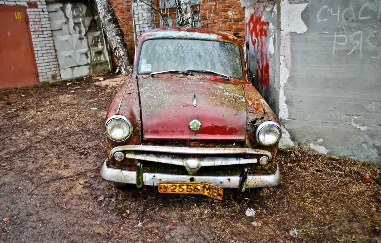 Фото обои ussr, abandoned, Moskvich, Moskvich 402, abandoned car