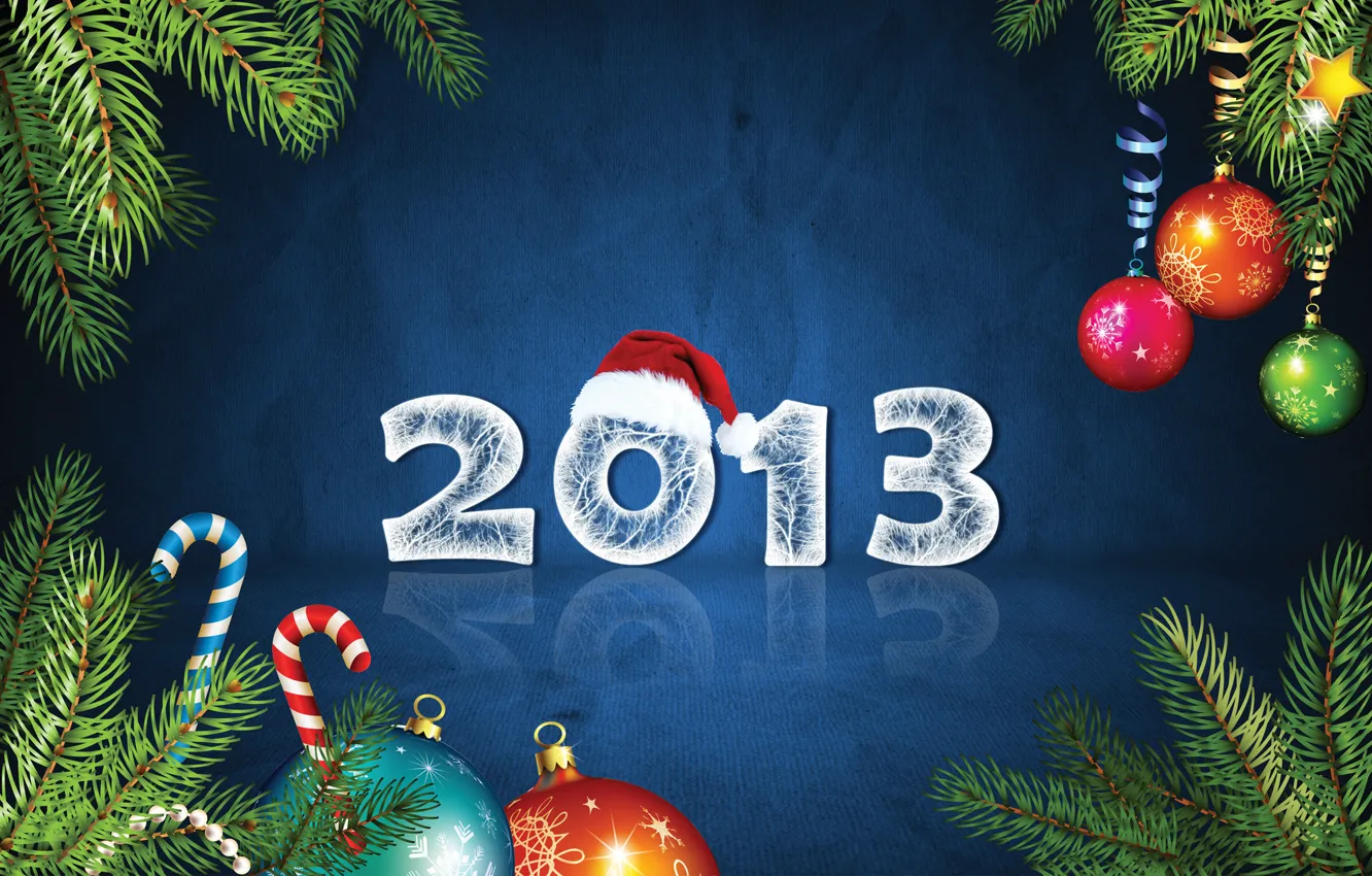 Фото обои праздник, шапка, новый год, 2013, Happy New Year 2013