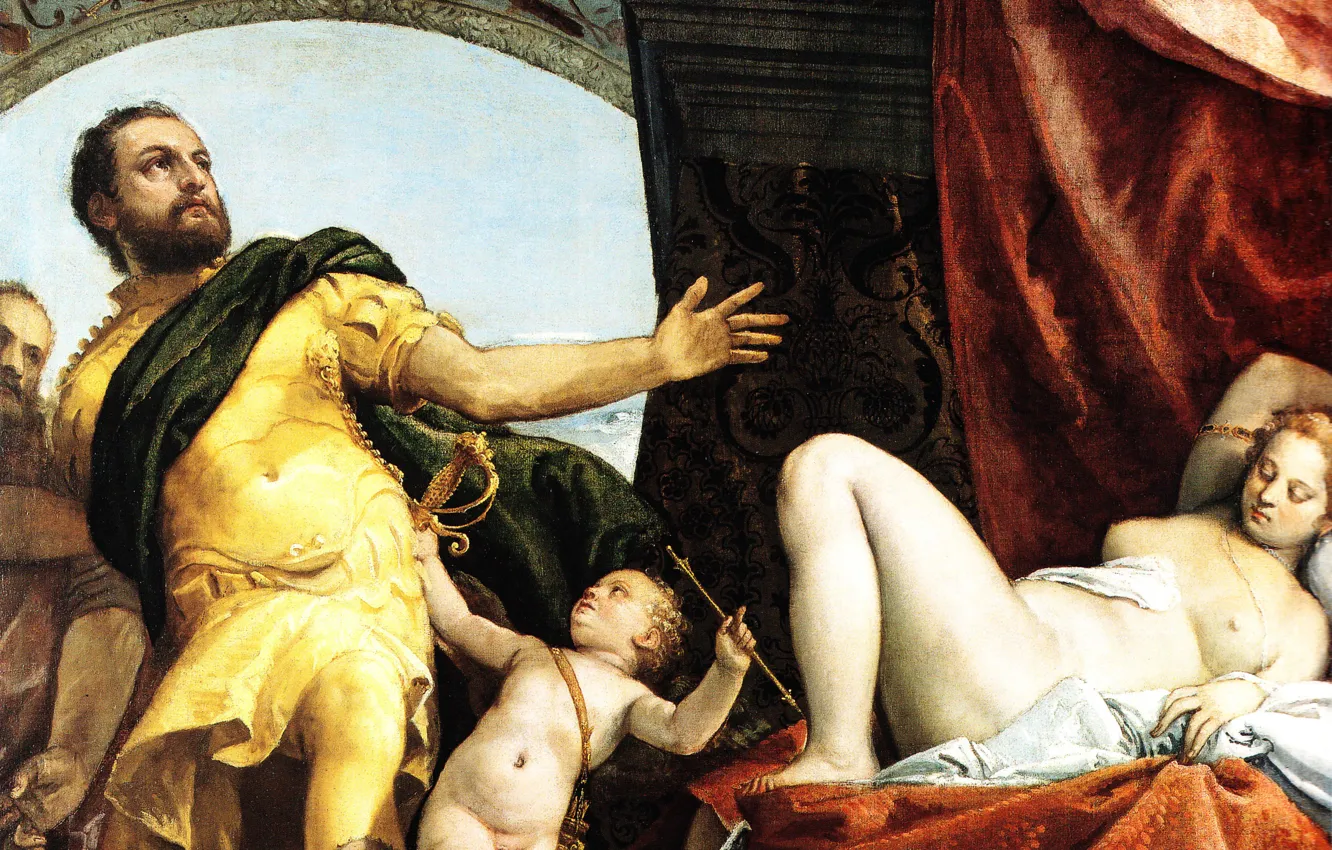 Фото обои картина, Paolo Veronese, Аллегория Любви III, Паоло Веронезе, Отказ от Эфемерной Любви