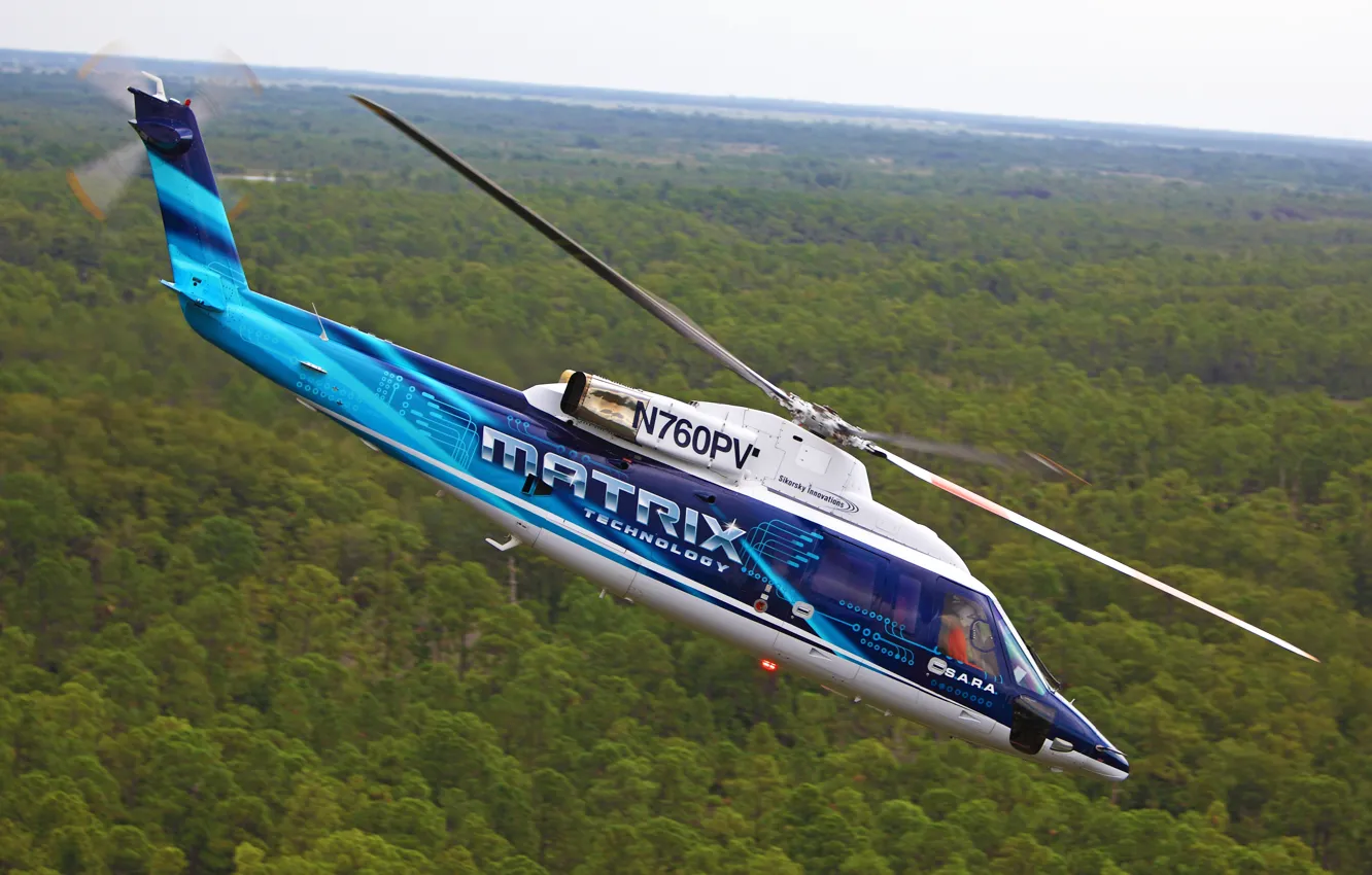 Фото обои полет, matrix, вертолёт, Sikorsky