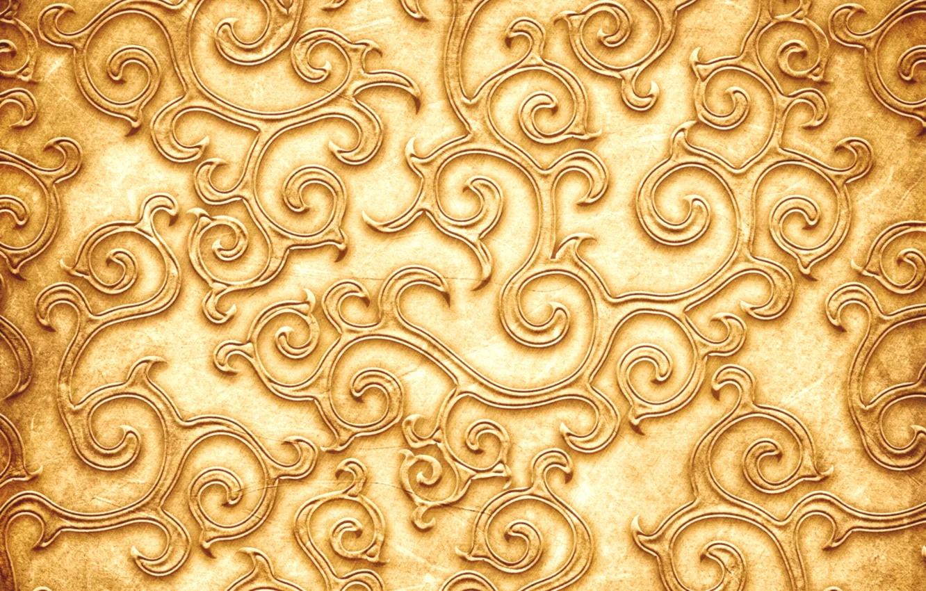 Фото обои узор, текстура, texture, pattern, золотистый цвет, Golden color