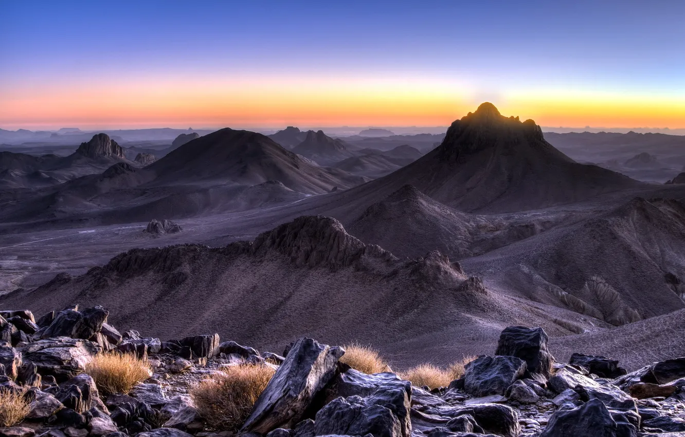 Фото обои пейзаж, горы, природа