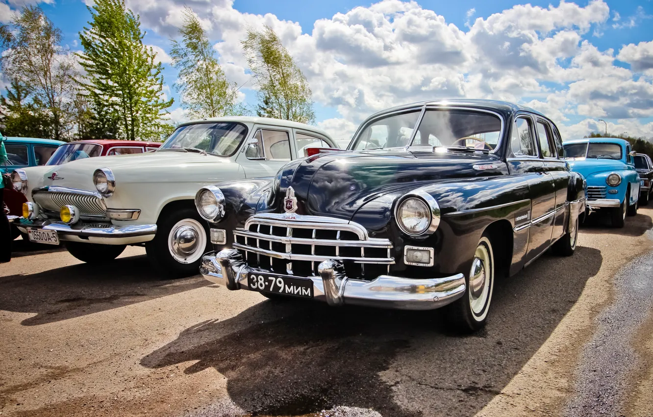 Фото обои USSR, black, ZIM, GAZ-12