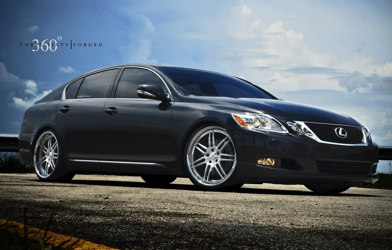 Фото обои чёрный, Lexus, black, 360 three sixty forged