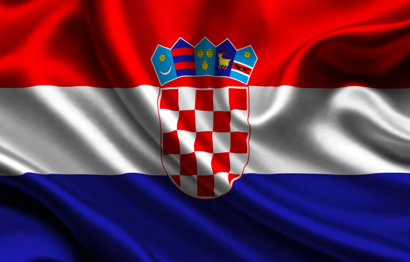 Фото обои флаг, Хорватия, croatia