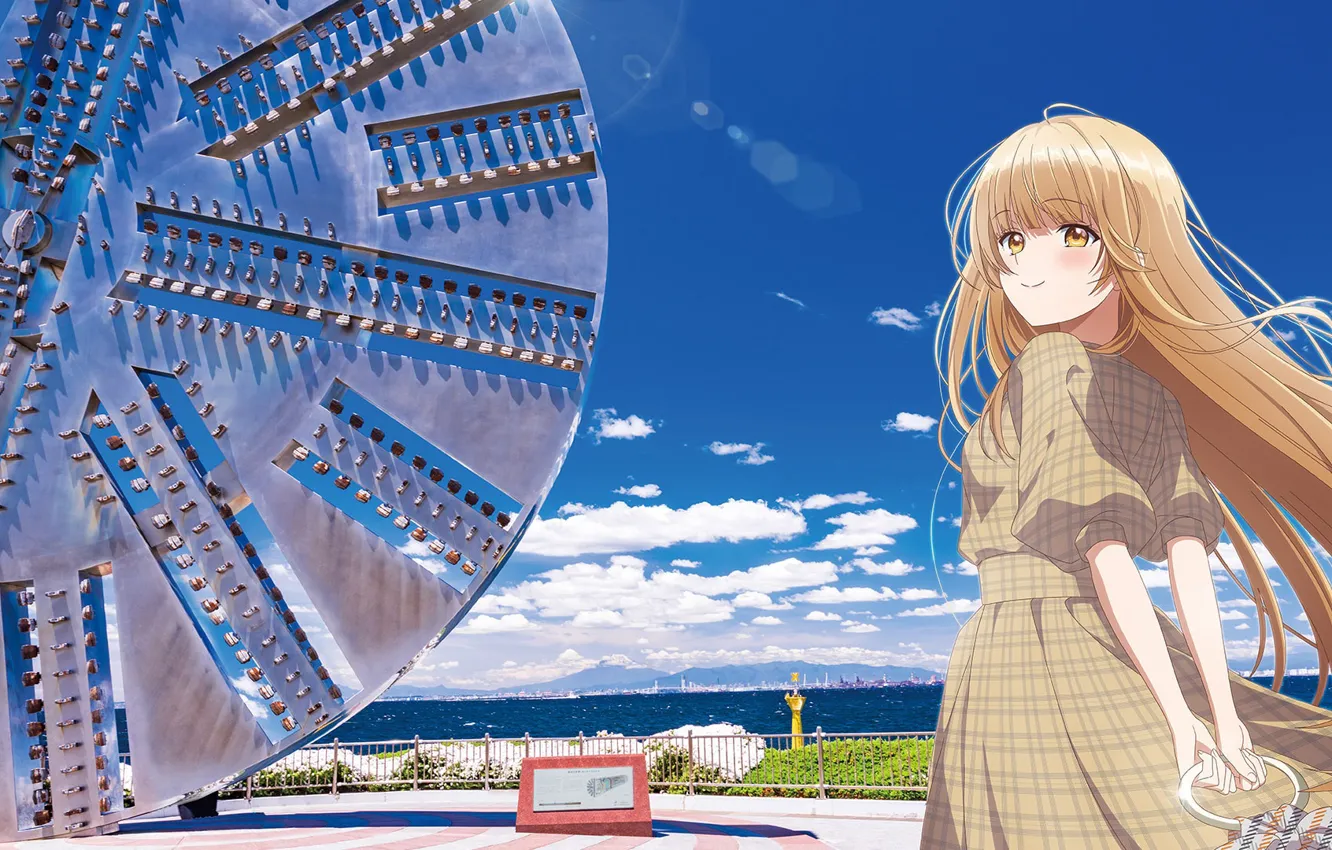 Фото обои небо, девушка, Otonari no Tenshi-sama ni Itsunomanika Dame Ningen, Mahiru Shiina
