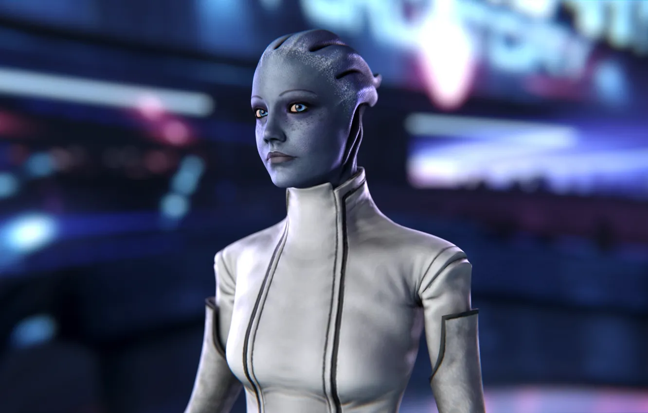 Фото обои Mass Effect, asari, Liara T'Soni, scientist