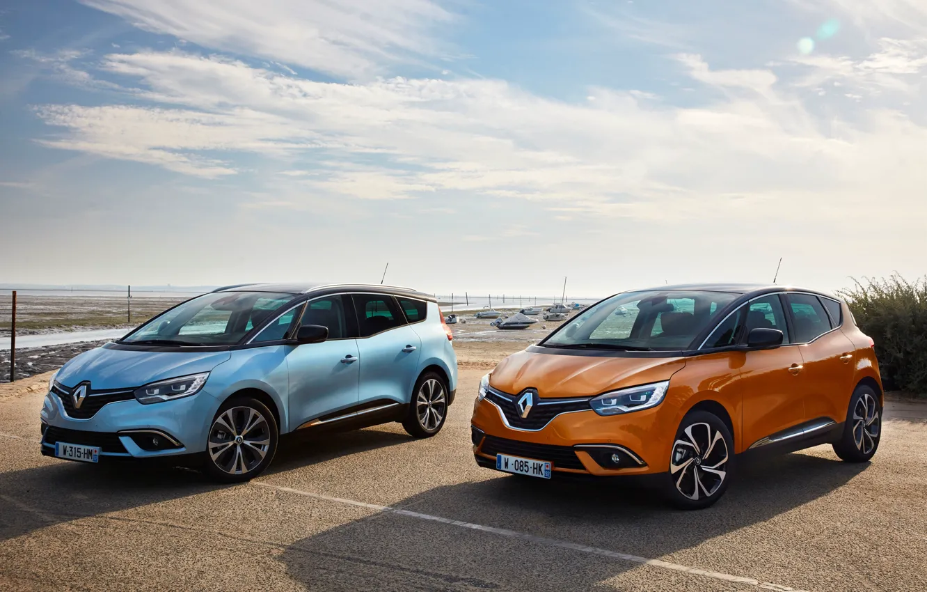 Фото обои Renault, Автомобили, Scenic, 2016, Металлик