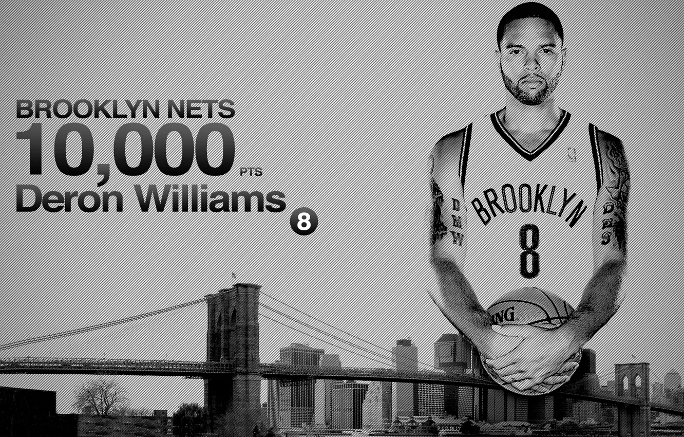 Фото обои Мост, Город, Бруклин, Баскетбол, Brooklyn, NBA, Nets, Игрок