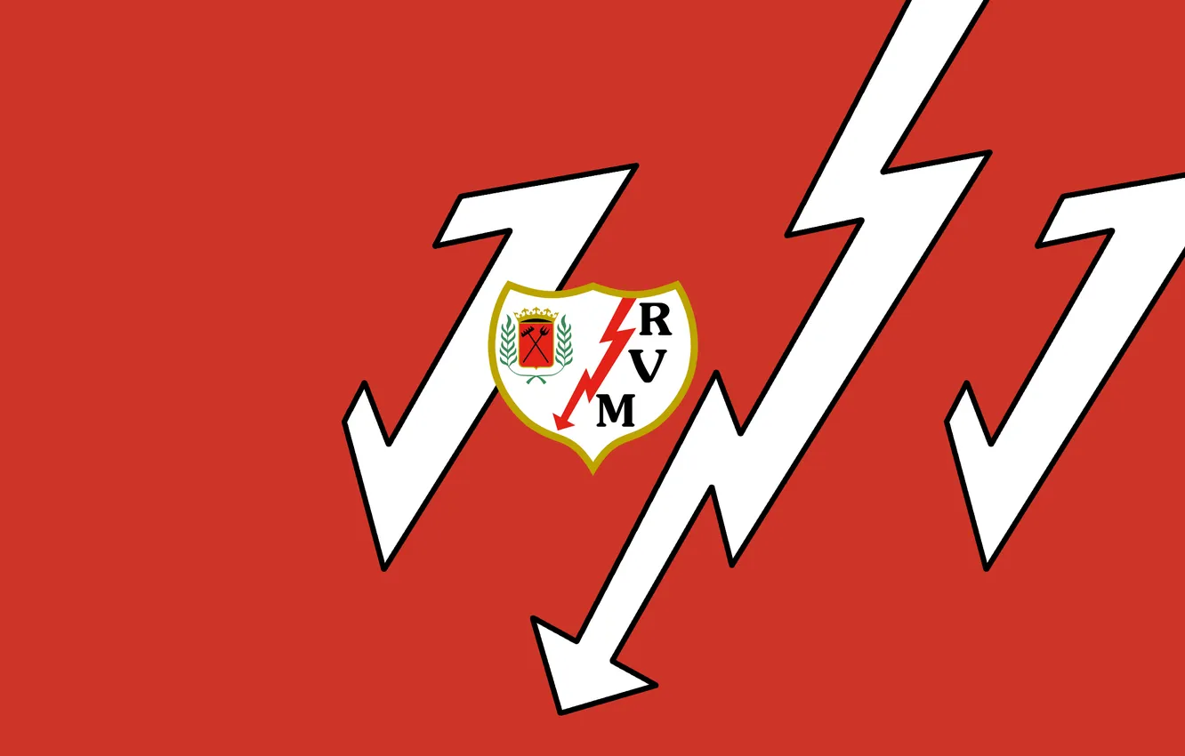 Фото обои Logo, Football, La Liga, Rayo Vallecano, Rayo, Vallecano