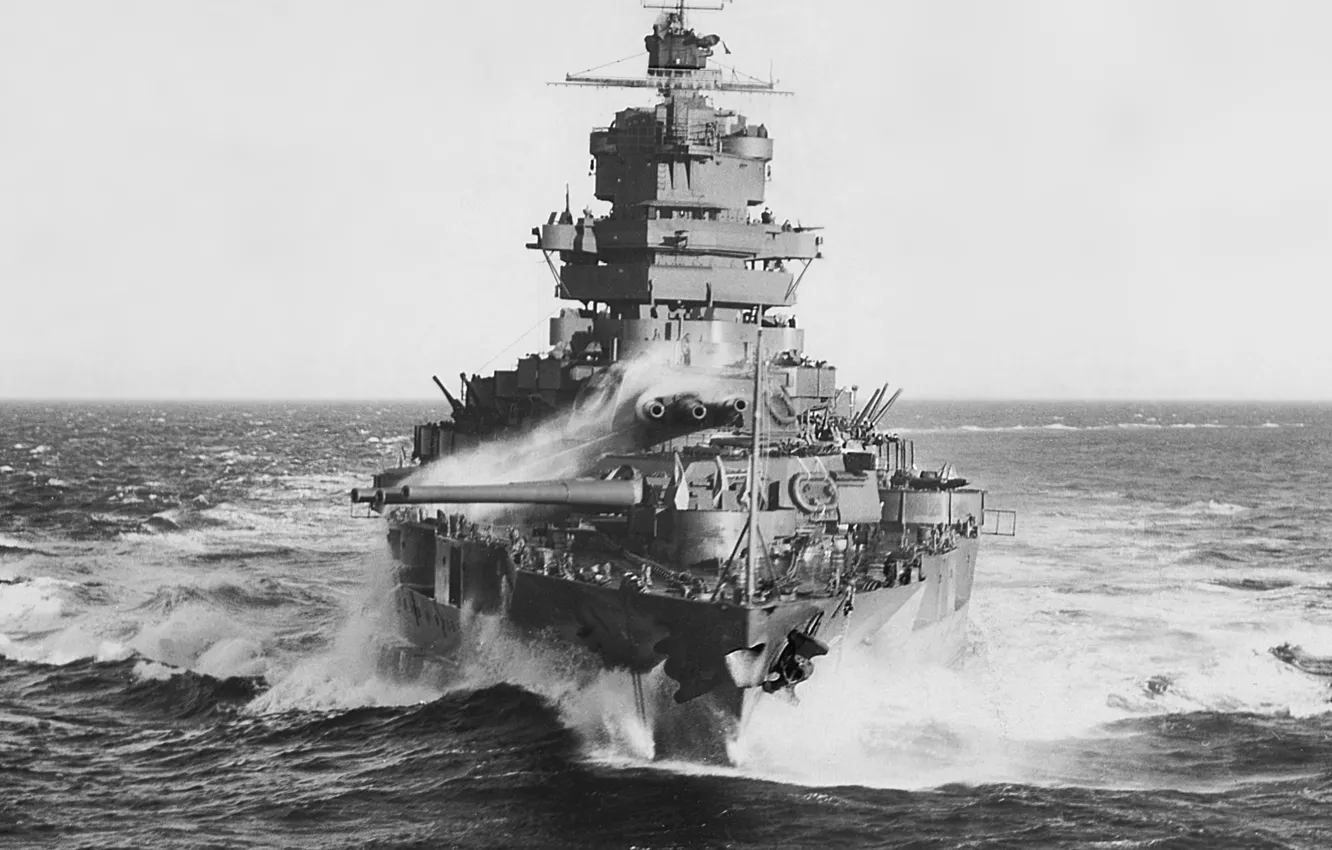 Фото обои линкор, USS Idaho, BB-42