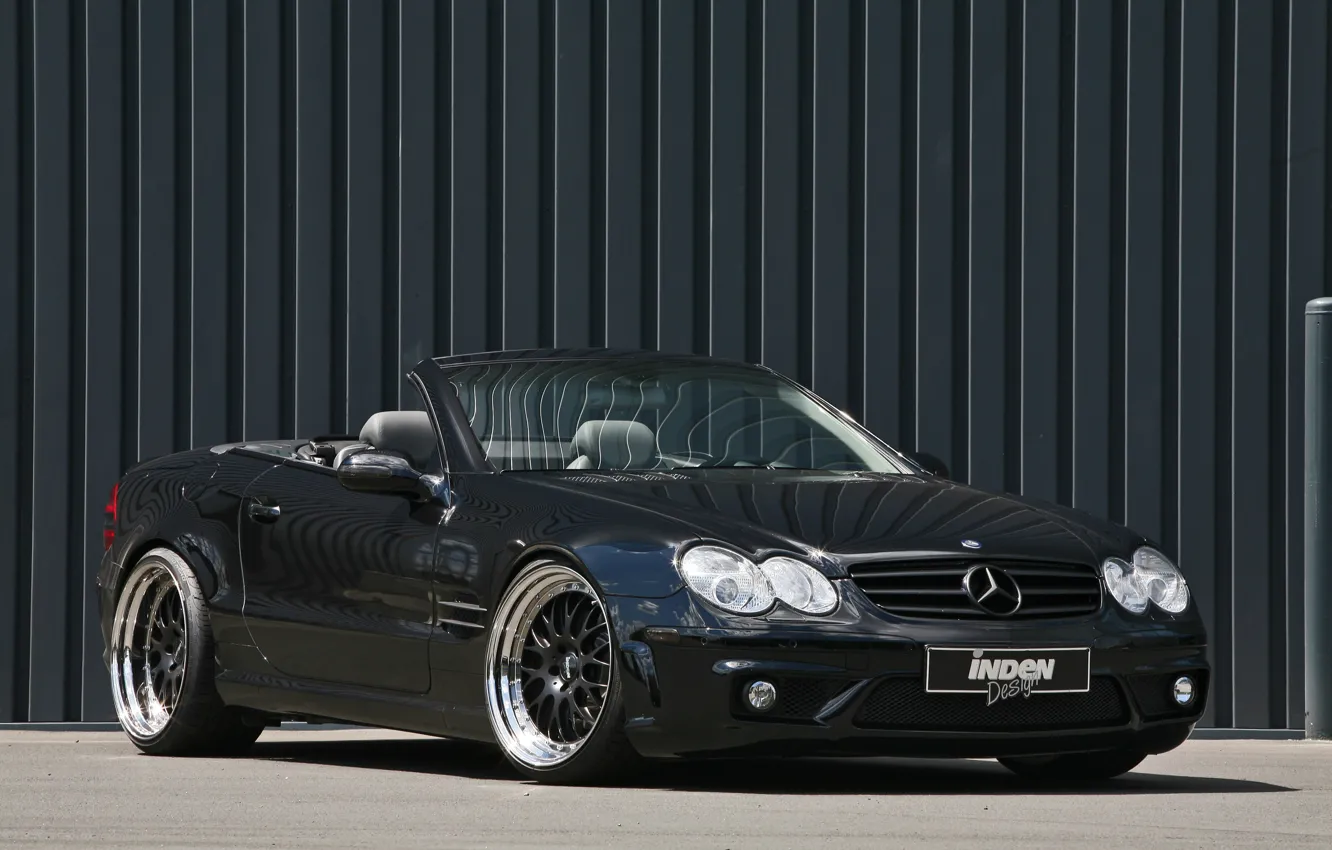 Фото обои Mercedes-Benz, Design, Black, Convertible, SL500, Inden