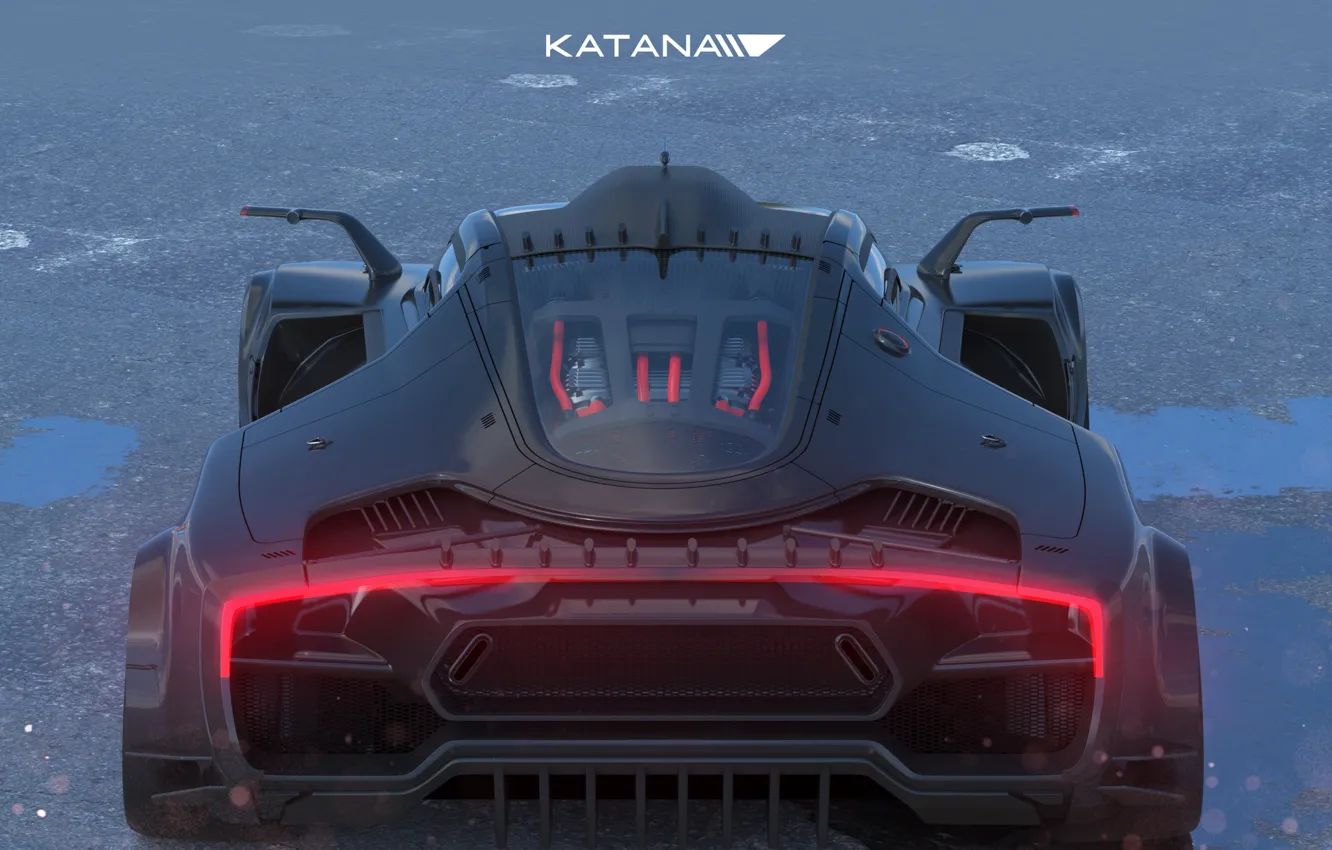 Фото обои автомобиль, задок, Katana 1.1, back top
