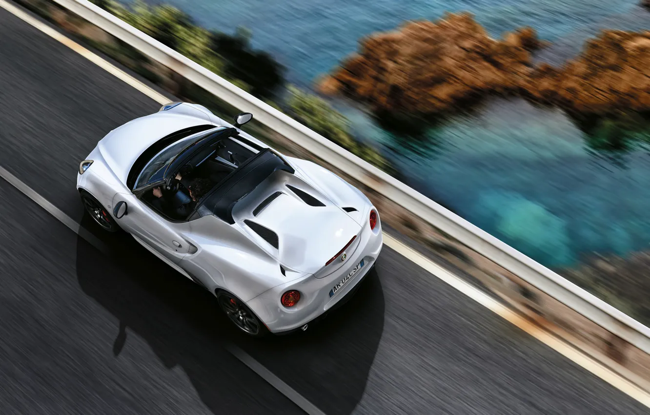 Фото обои Alfa Romeo 4c, Alfa Romeo 4C Spider, Alfa Spider, Alfa 4c, Alfa 4C 2015