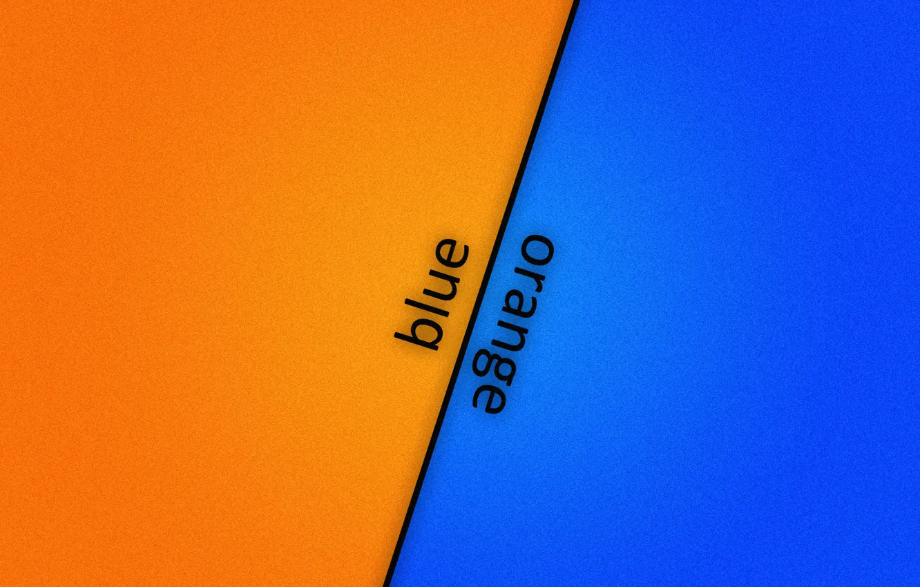 Фото обои оранжевый, синий, фон, blue, orange