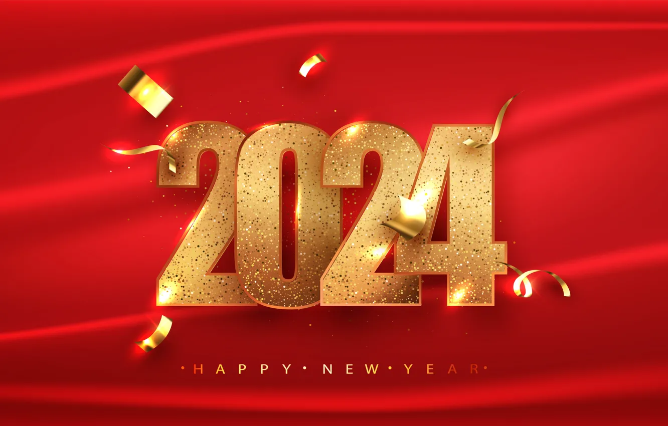 Фото обои Новый Год, Рождество, цифры, golden, new year, happy, Christmas, merry