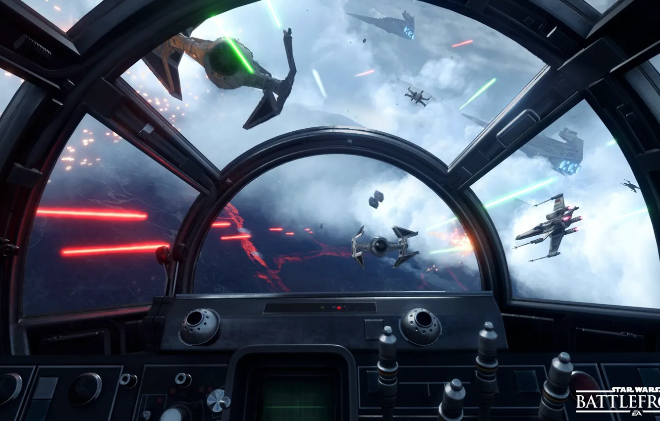 Фото обои звездные войны, кабина, star wars, битва, сражение, повстанцы, Electronic Arts, dice