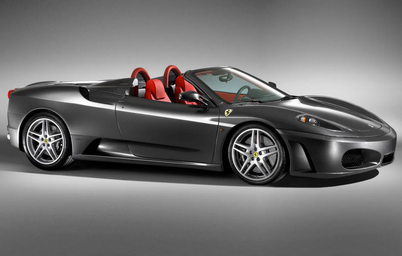 Фото обои Ferrari, машына, серого цвета