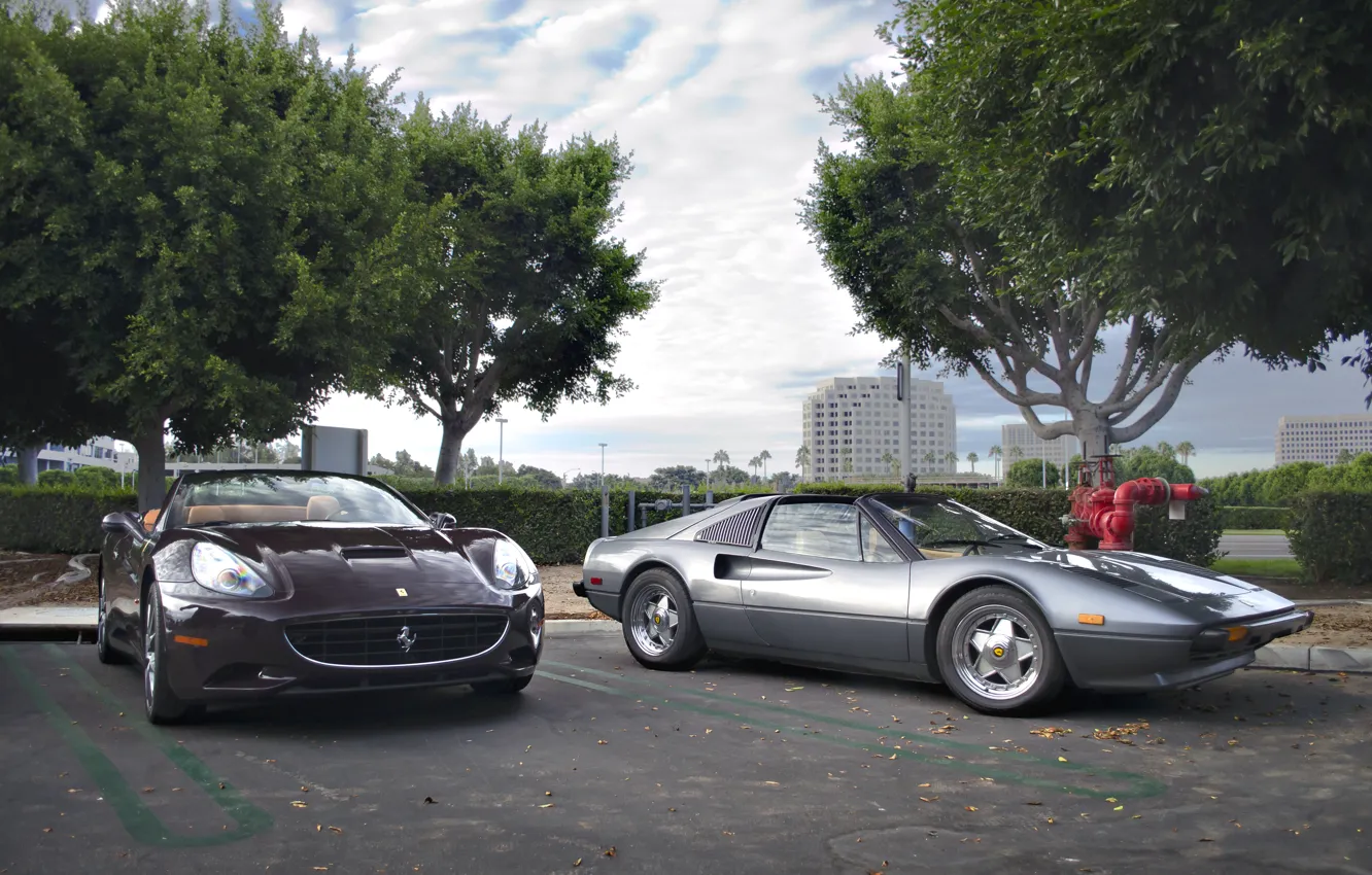 Фото обои Ferrari, Turismo, California, GTS, 328, Gran, Spider