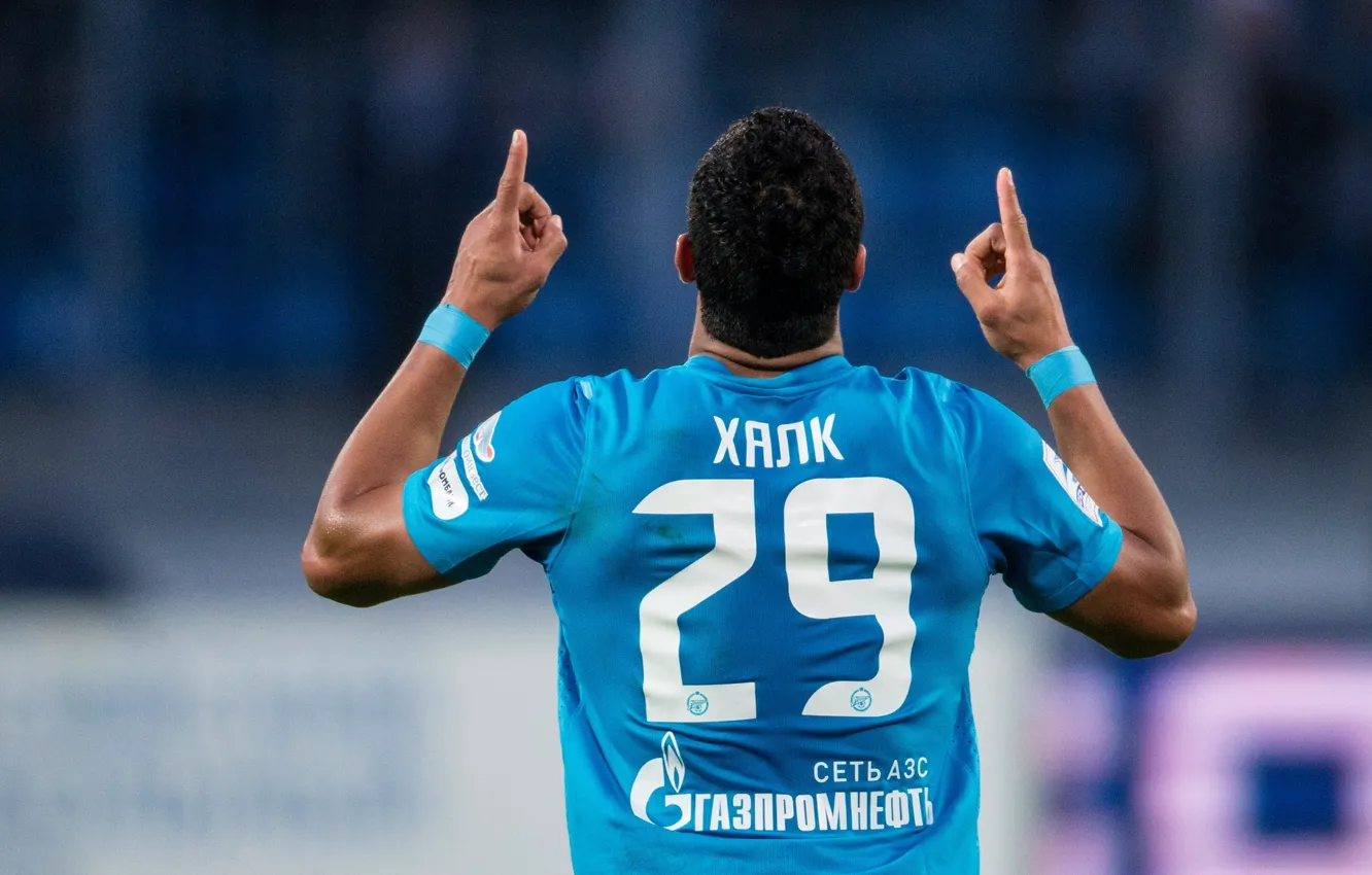 Фото обои футбол, Зенит, Халк, Hulk, FC Zenit St.Pt.