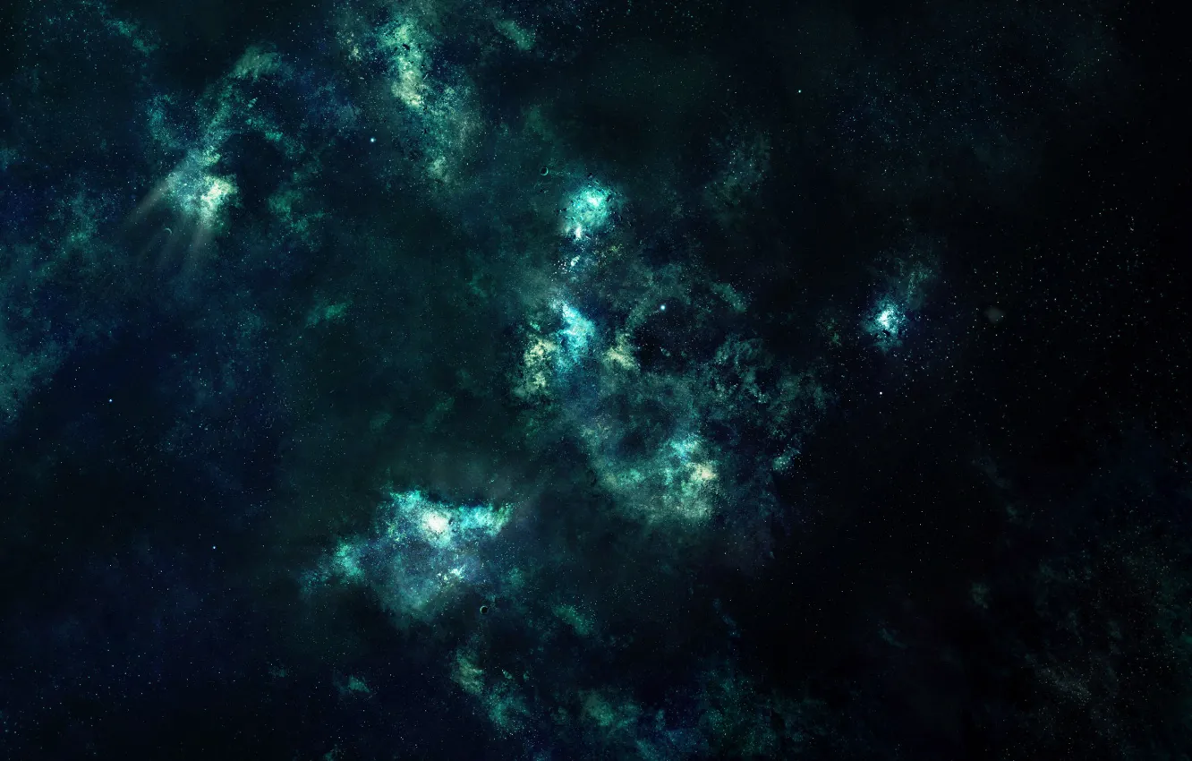 Фото обои космос, звезды, вселенная, галактики туманности