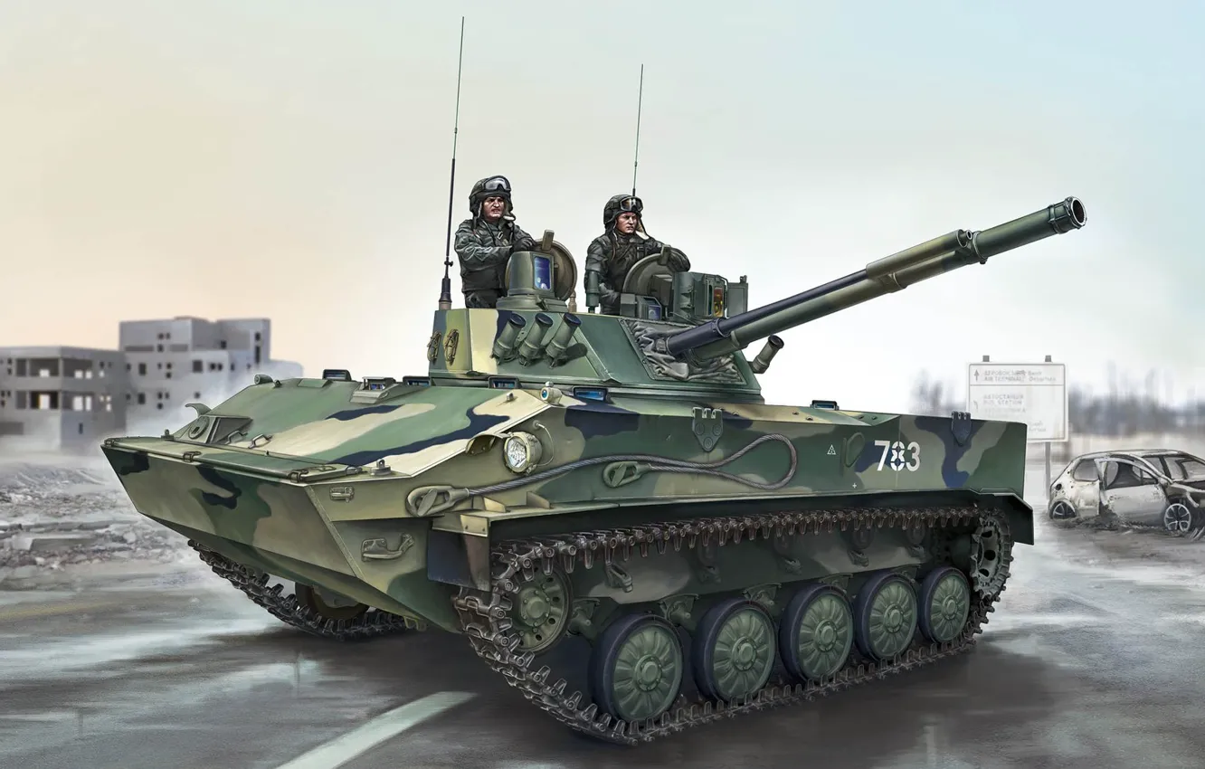 Фото обои боевая машина десанта, вдв, воздушно-десантные войска, БМД-4, российская боевая гусеничная плавающая машина