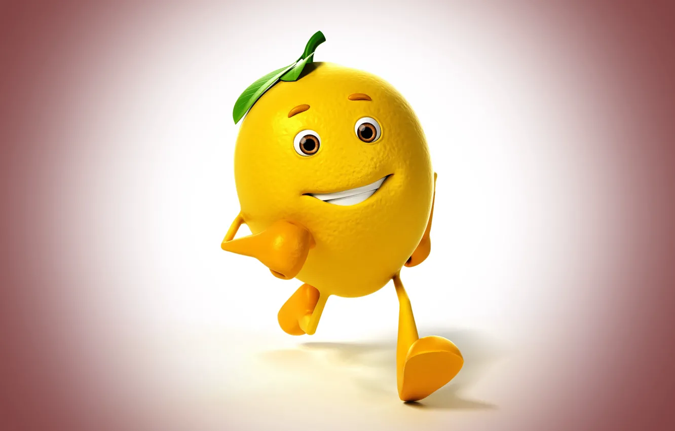 Фото обои улыбка, фон, лимон, lemon, smile, background, походка, walk
