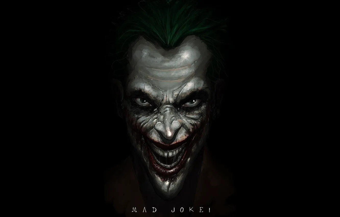 Фото обои fantasy, minimalism, eyes, smile, background, man, Joker, comics