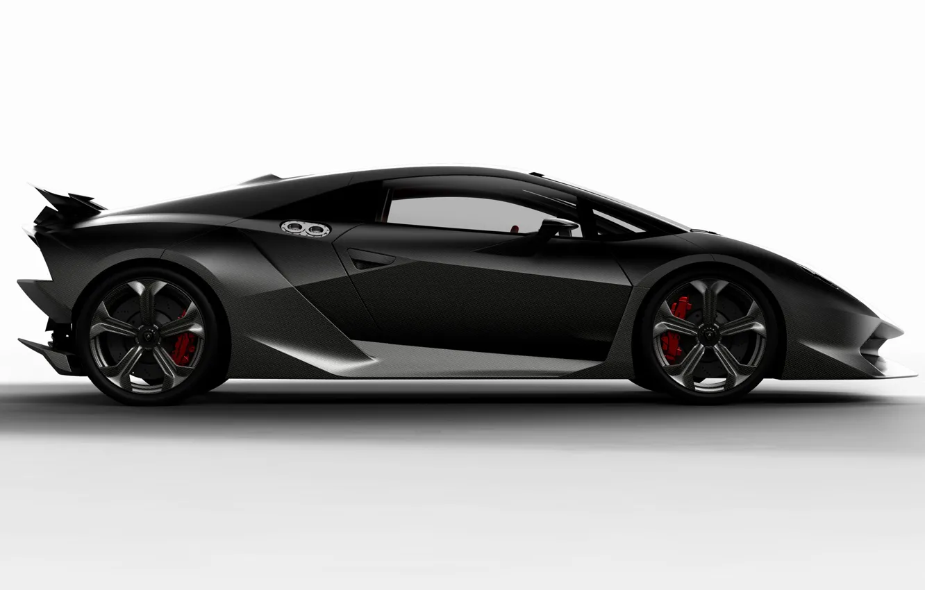 Фото обои Lamborghini, вид сбоку, Lamborghini Sesto Elemento, Elemento, Sesto