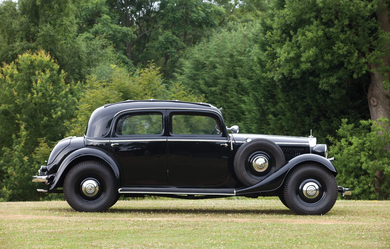 Фото обои ретро автомобили, Limousine, 1939, retro cars, Mercedes-Benz 230, Мерседес 230, Mercedes-Benz 230 Limousine