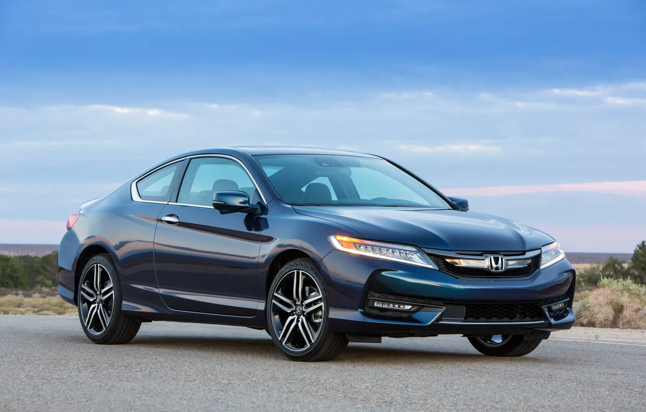 Фото обои купе, Honda, Accord, хонда, Coupe, аккорд, Touring, 2015