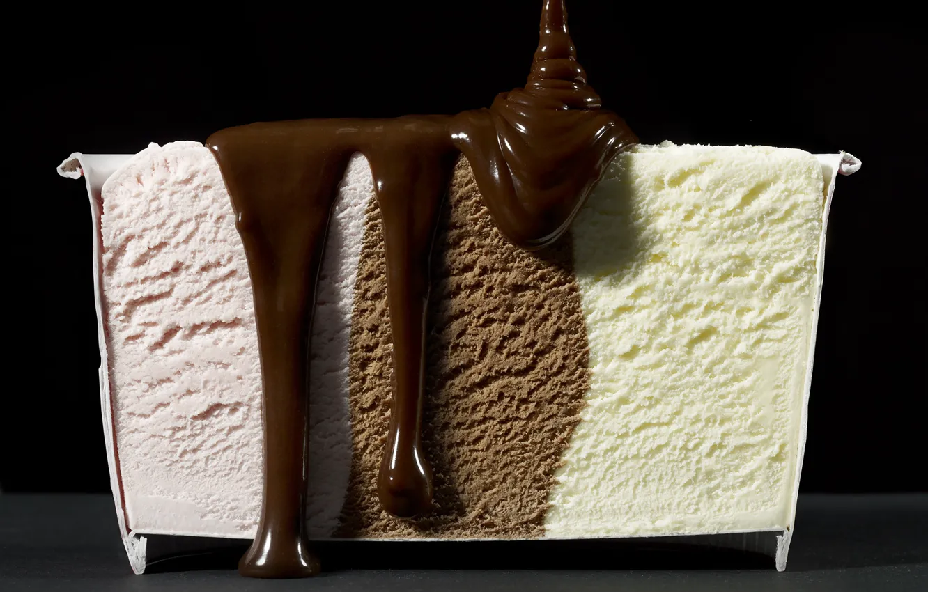 Фото обои фотограф, мороженое, соус, photographer, шоколадный, ice cream, Beth galton, three-layer