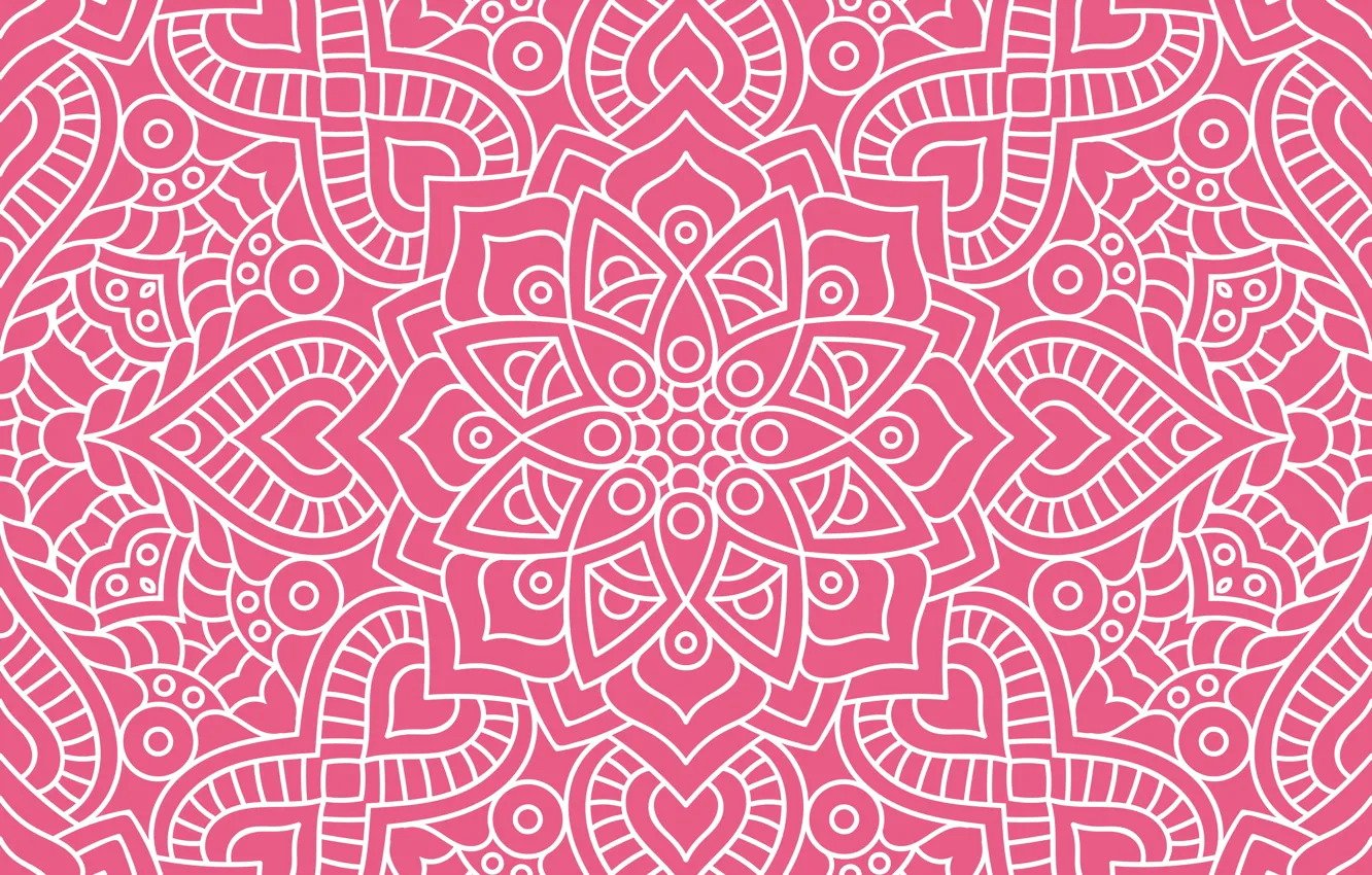 Фото обои текстура, орнамент, pattern, floral, seamless, темно розовый