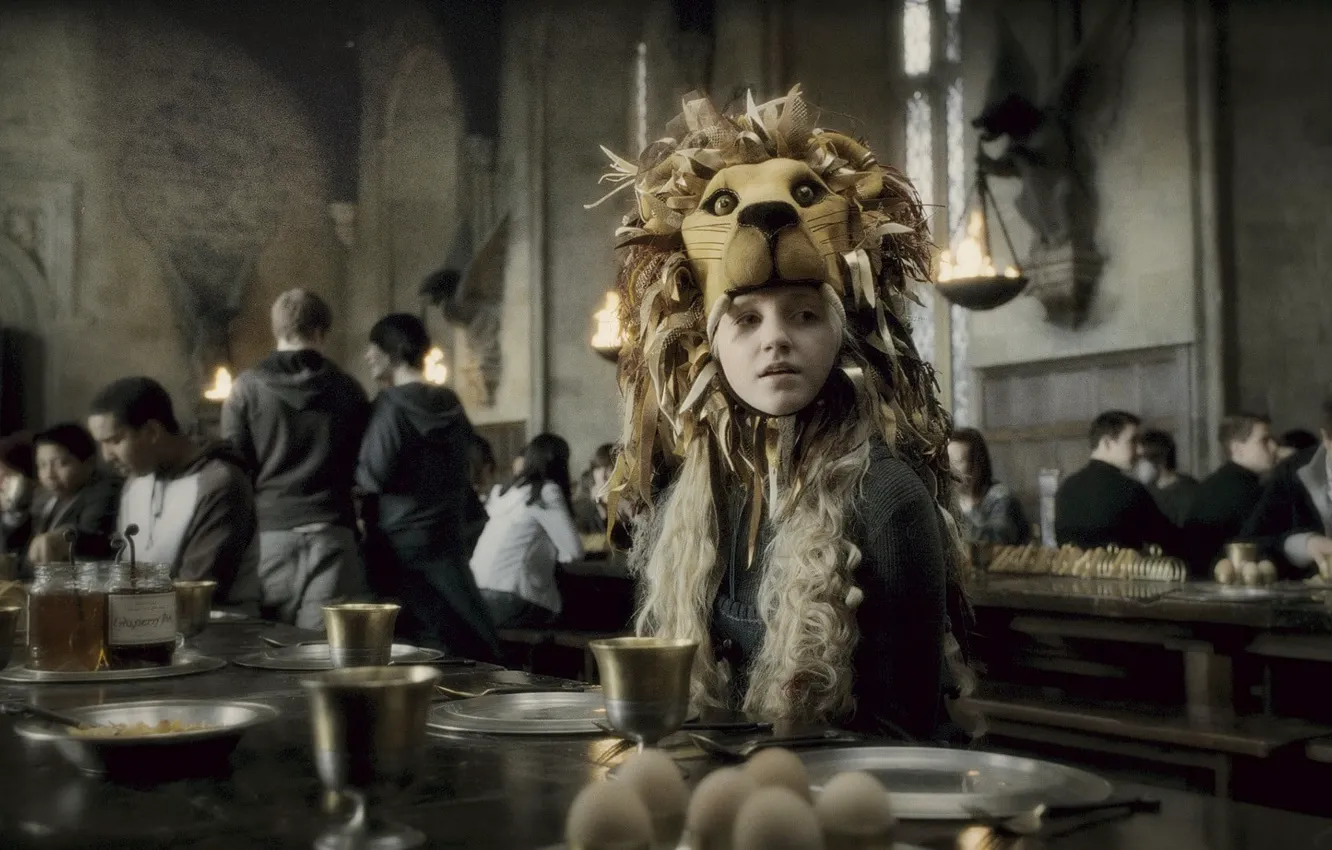 Фото обои еда, яйца, лев, girl, украшение, lion, поттер, матч