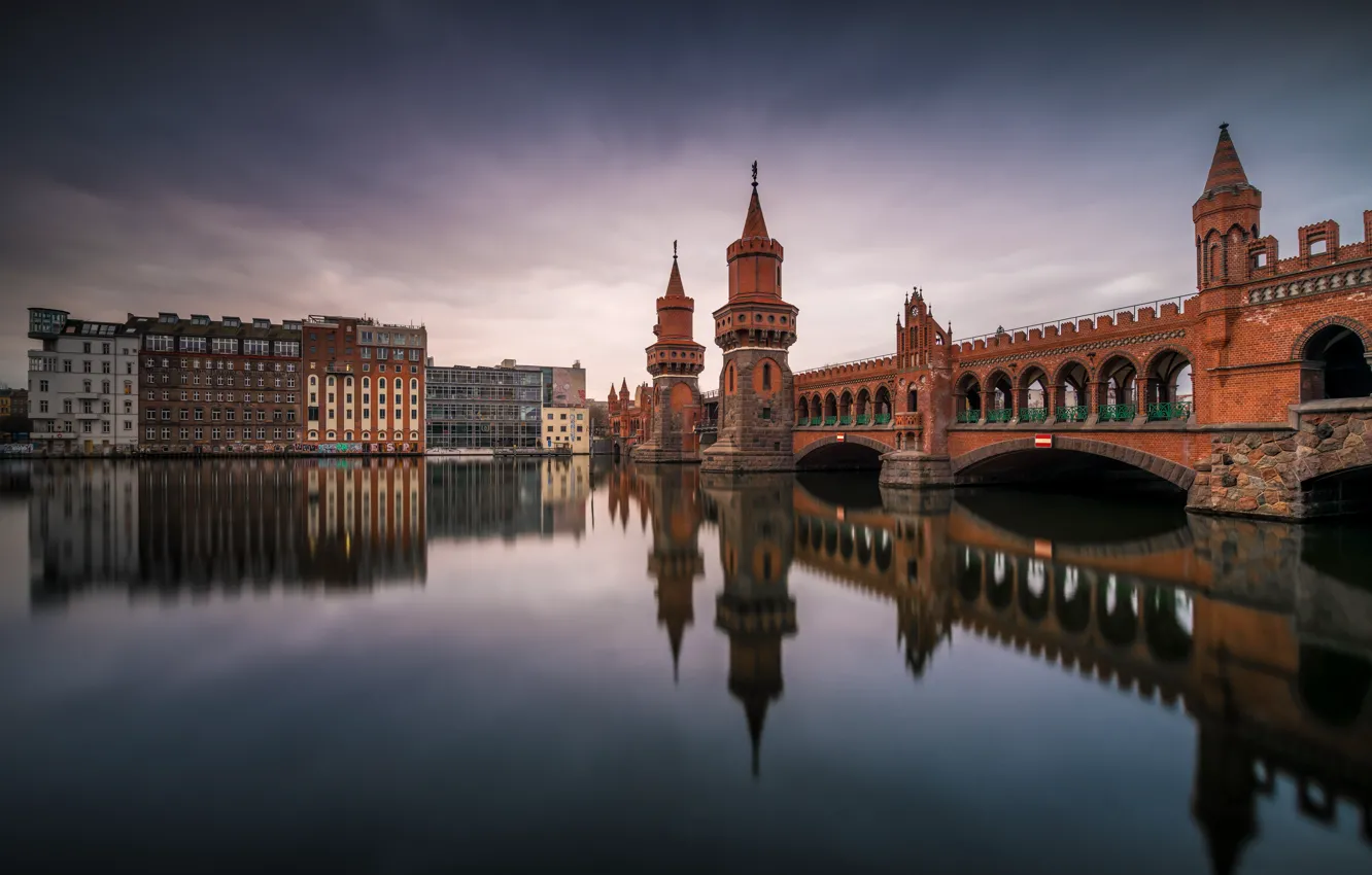 Фото обои Germany, Berlin, Oberbaumbrücke