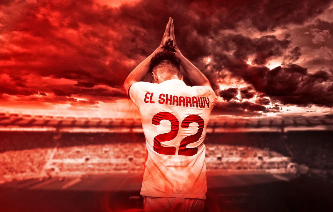 Фото обои wallpaper, sport, stadium, football, player, AS Roma, Stephan El Shaarawy, Stadio Olimpico