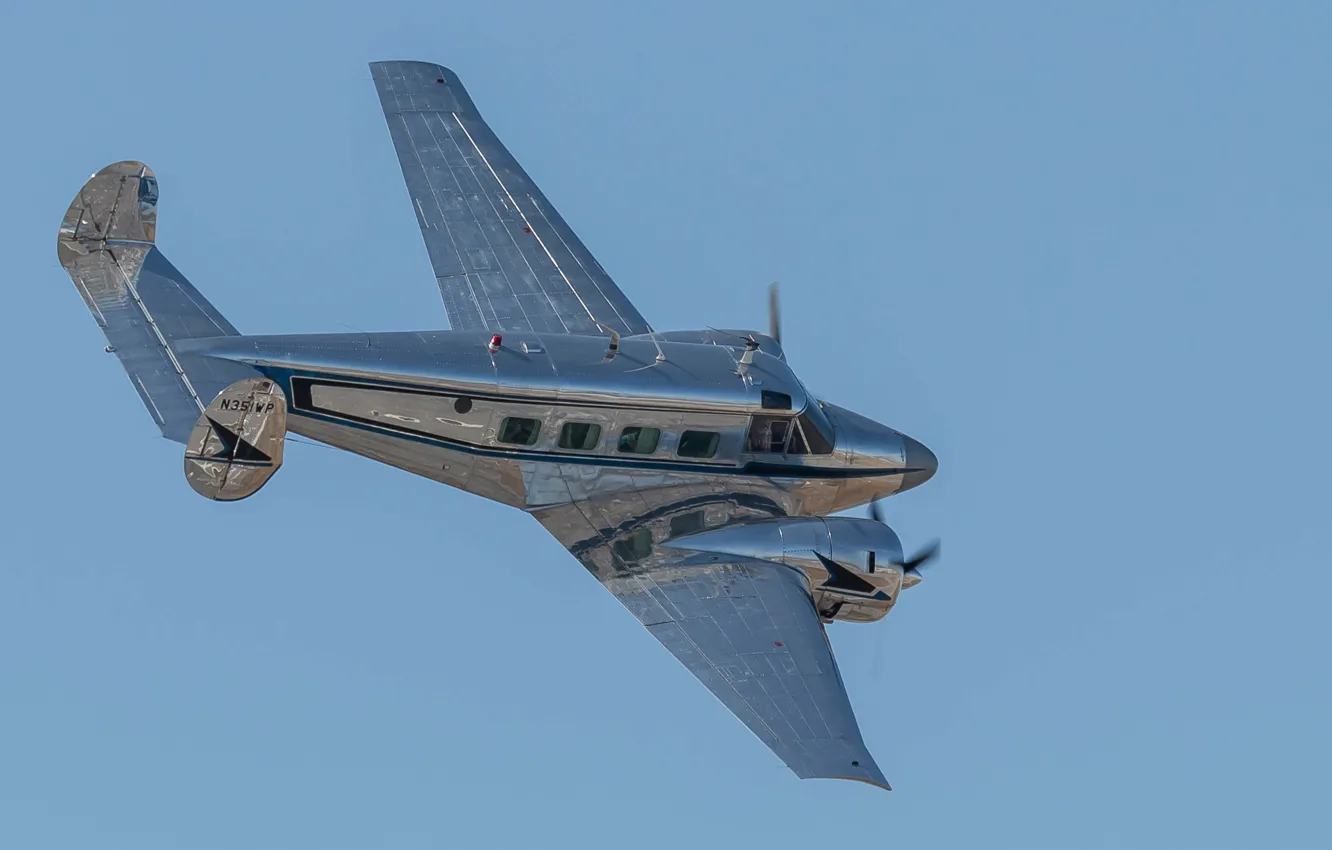 Фото обои самолёт, пассажирский, лёгкий, beech, G18S