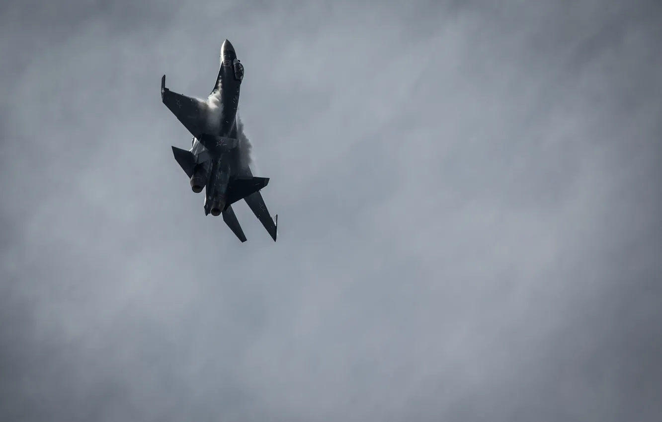Фото обои полет, истребитель, Су-35, реактивный, многоцелевой