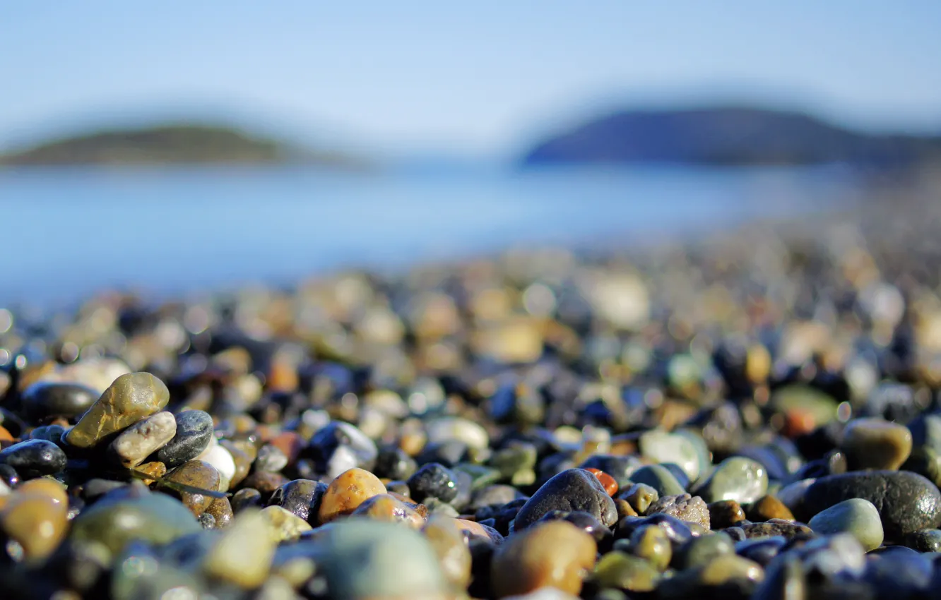 Фото обои пляж, макро, галька, камни, фото, берег, wallpapers