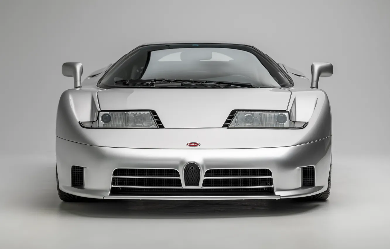 Фото обои Bugatti, front view, Bugatti EB110 GT, EB 110