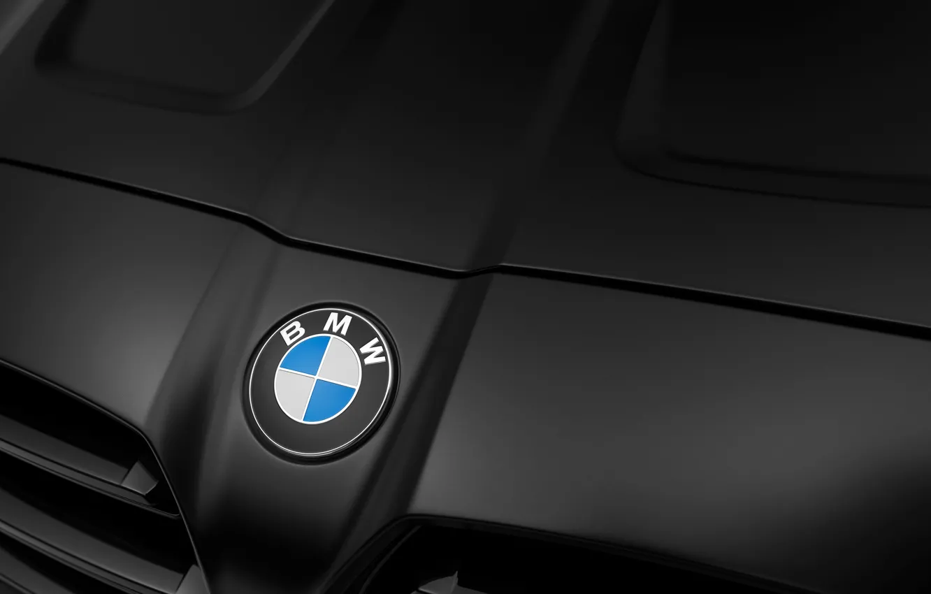 Фото обои капот, BMW, перед, Coupe, шильдик, Competition, M4, G82