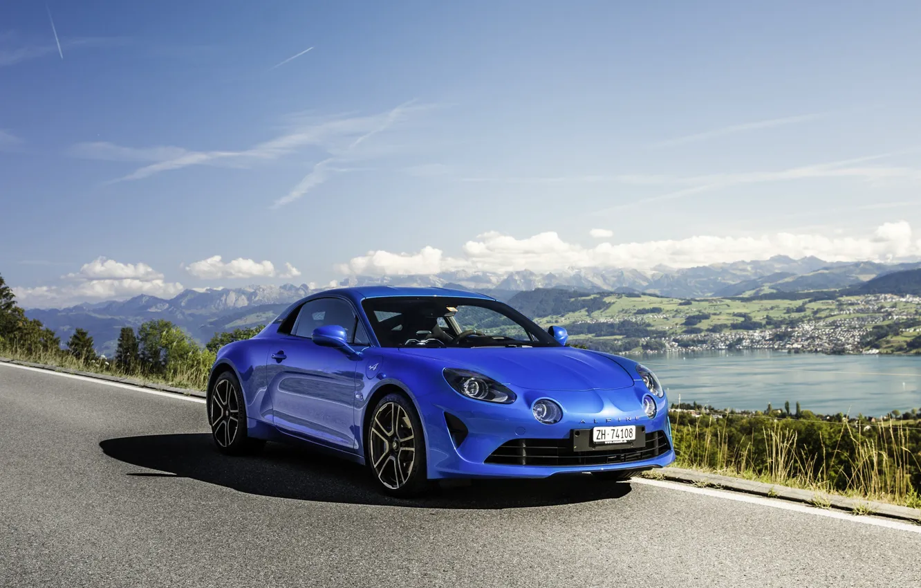 Фото обои Road, Alpine, A11, 0Blue