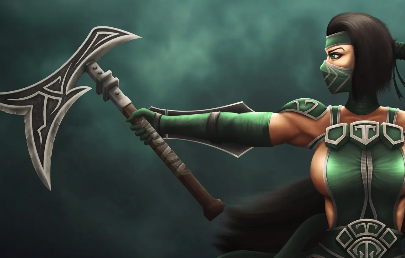 Фото обои девушка, оружие, фон, профиль, Akali, League of Legends