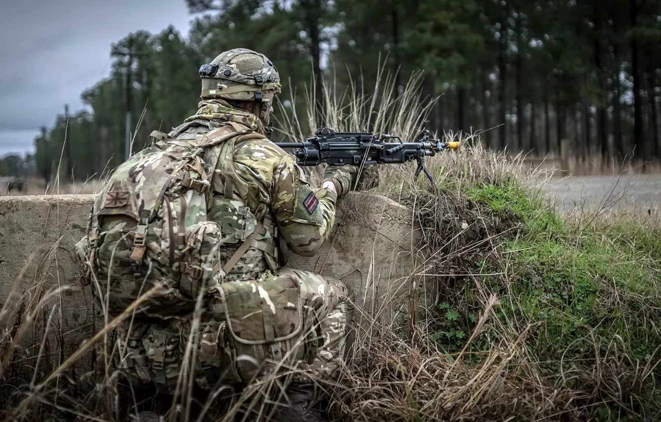 Фото обои оружие, солдат, British Army