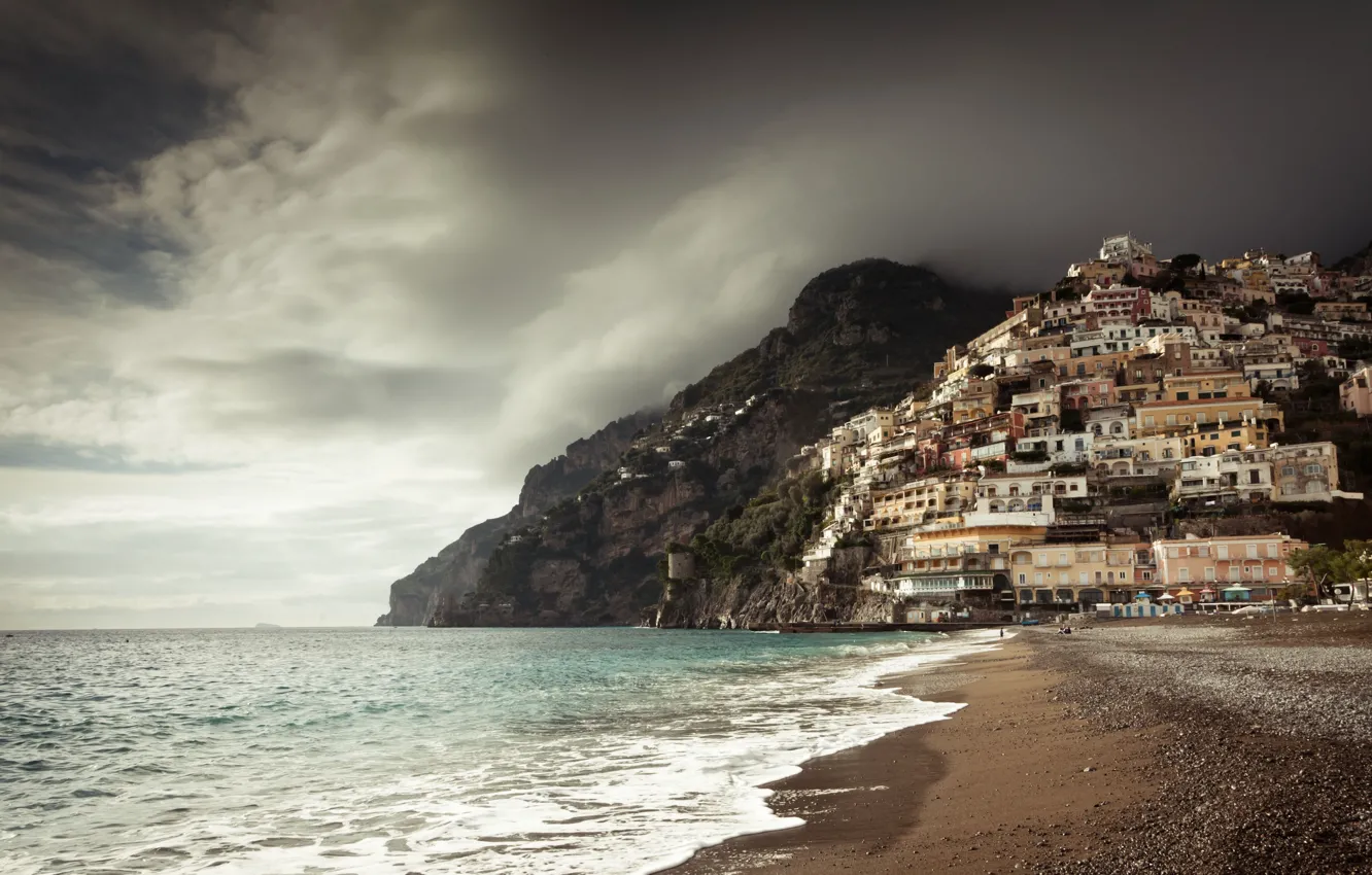 Фото обои Italy, Campania, Amalfi Coast, Positano, Gulf of Salerno