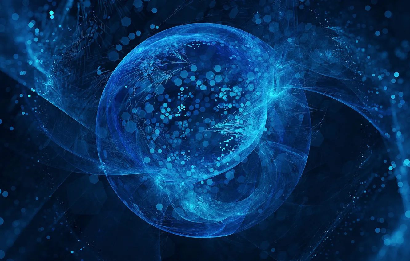 Фото обои прозрачный, шар, фигура, дымка, сфера, figure, ball, голубое свечение